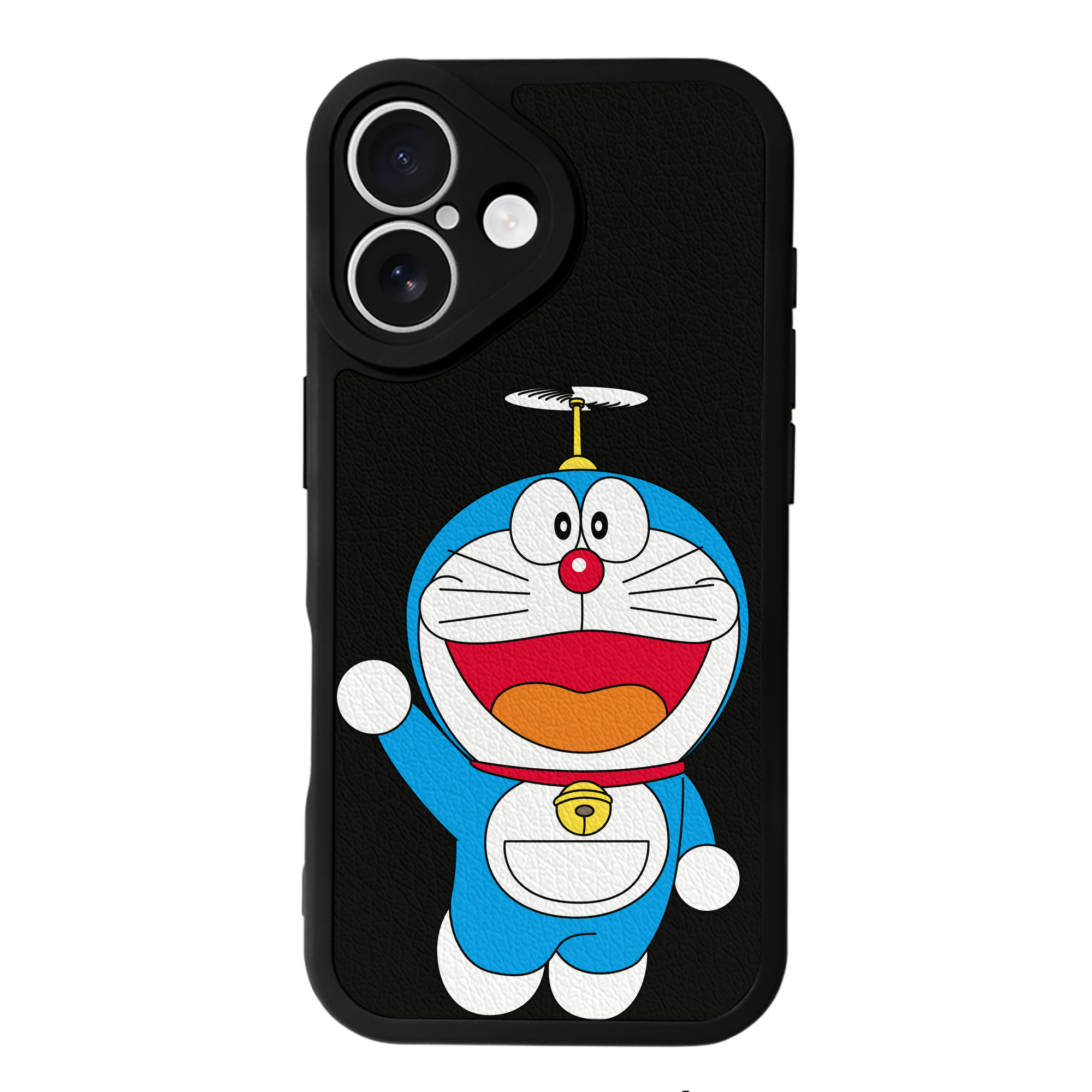 （画像用） ドラえもん Doraemon 【iPhone 16シリーズ対応】シリコンスマホケース（レザー調） 材質：シリコン